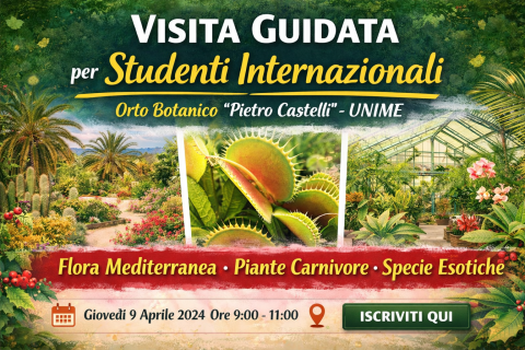 Visita Guidata Orto Botanico per studenti internazionali 09 aprile 2026